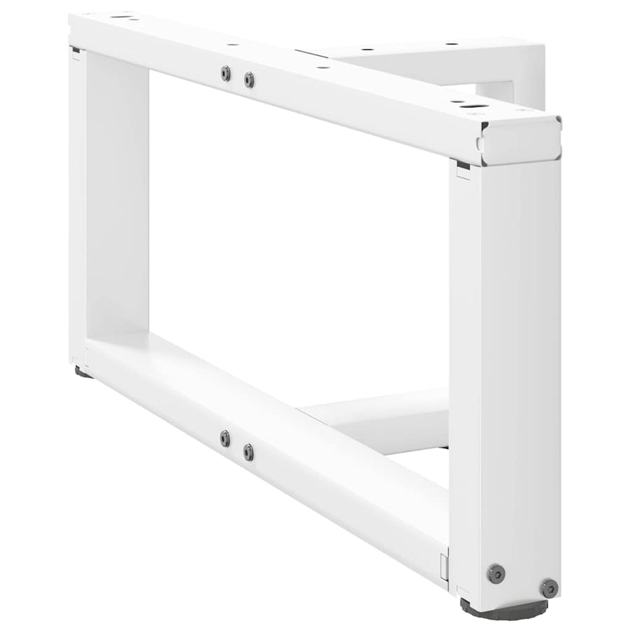 Salontafelpoten 2 st T-vormig 60x25x(30-31) cm staal wit
