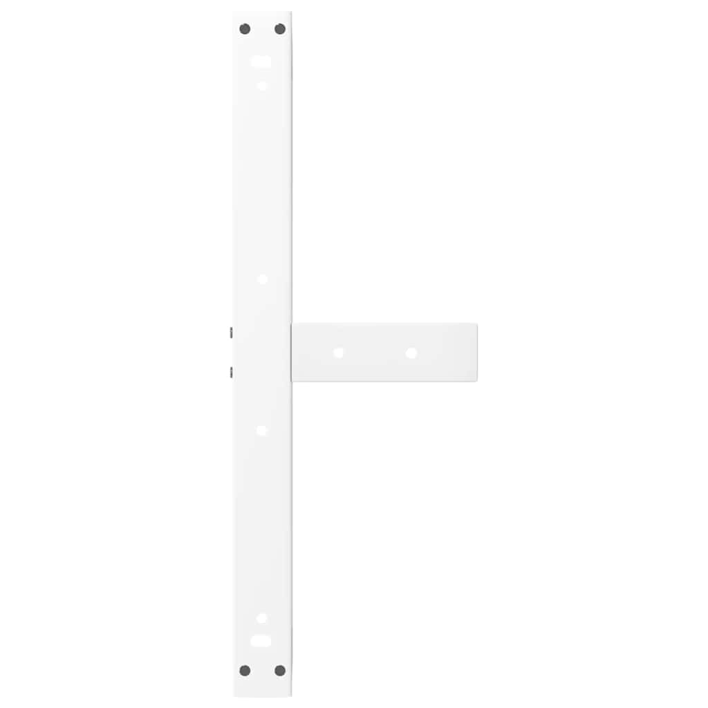 Salontafelpoten 2 st T-vormig 60x25x(30-31) cm staal wit