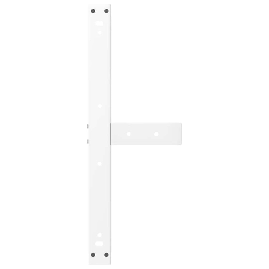 Salontafelpoten 2 st T-vormig 60x25x(30-31) cm staal wit