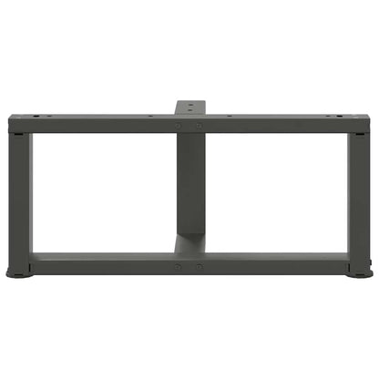 Salontafelpoten 2 st T-vormig 60x25x(30-31) cm staal antraciet