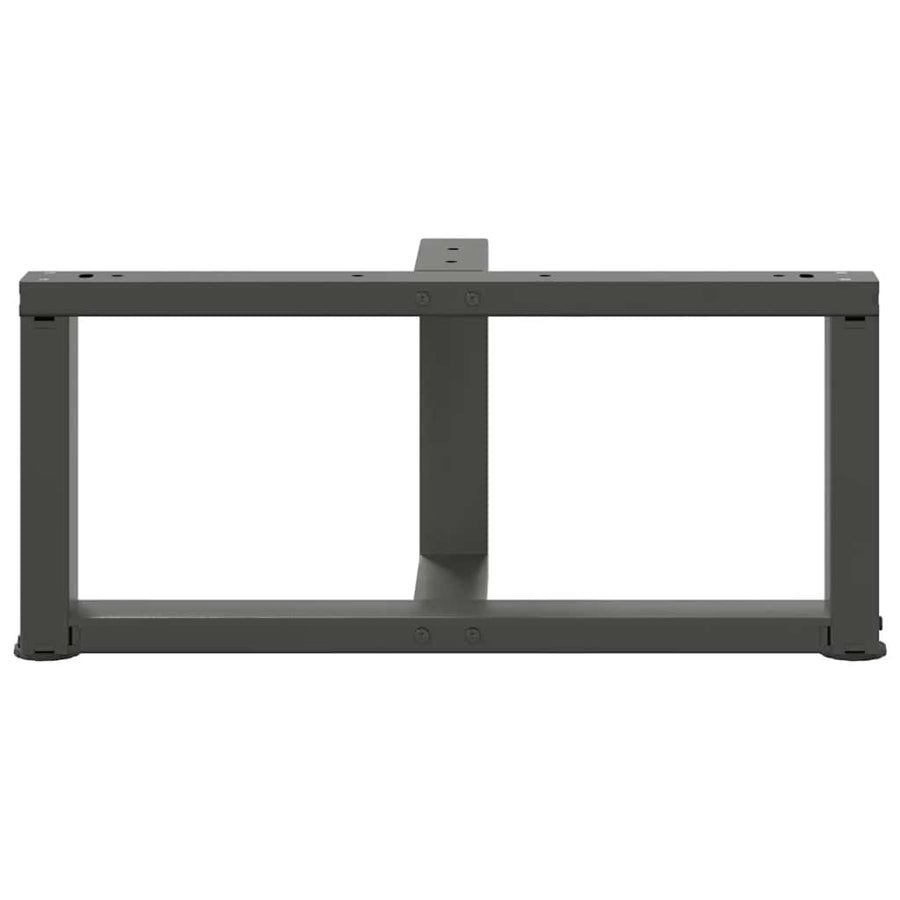Salontafelpoten 2 st T-vormig 60x25x(30-31) cm staal antraciet