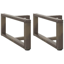 Salontafelpoten 2 St T-Vormig Staal Naturel 60 x 25 x (30-31) cm