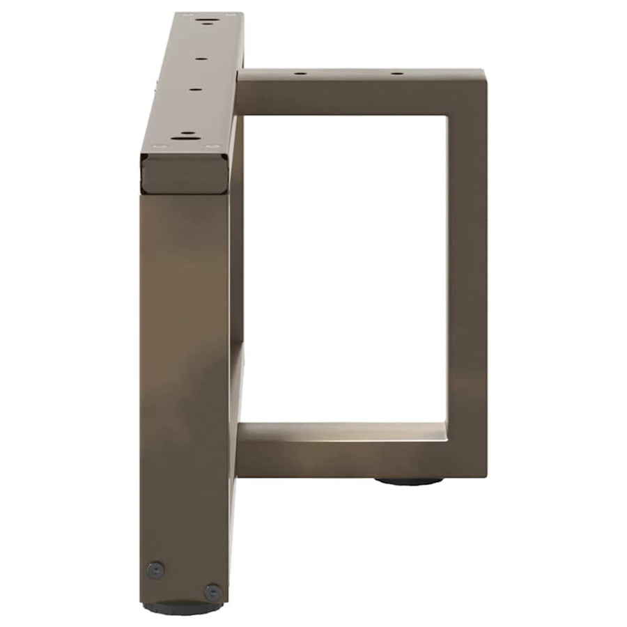 Salontafelpoten 2 St T-Vormig Staal Naturel 60 x 25 x (30-31) cm