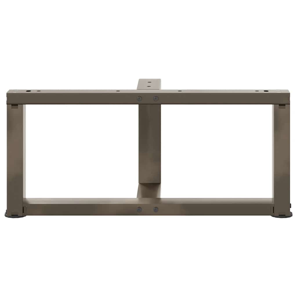 Salontafelpoten 2 St T-Vormig Staal Naturel 60 x 25 x (30-31) cm