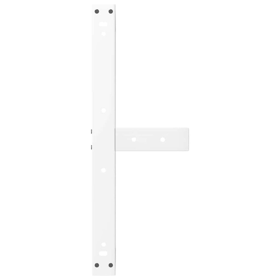Salontafelpoten 2 st T-vormig 70x25x(30-31) cm staal wit