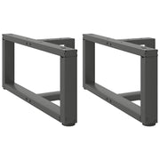 Coffee table legs 2 pcs T-shaped 70x25x(30-31) cm steel anthracite