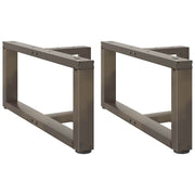 Coffee table legs 2 pcs T-shaped 70x25x(30-31) cm steel natural
