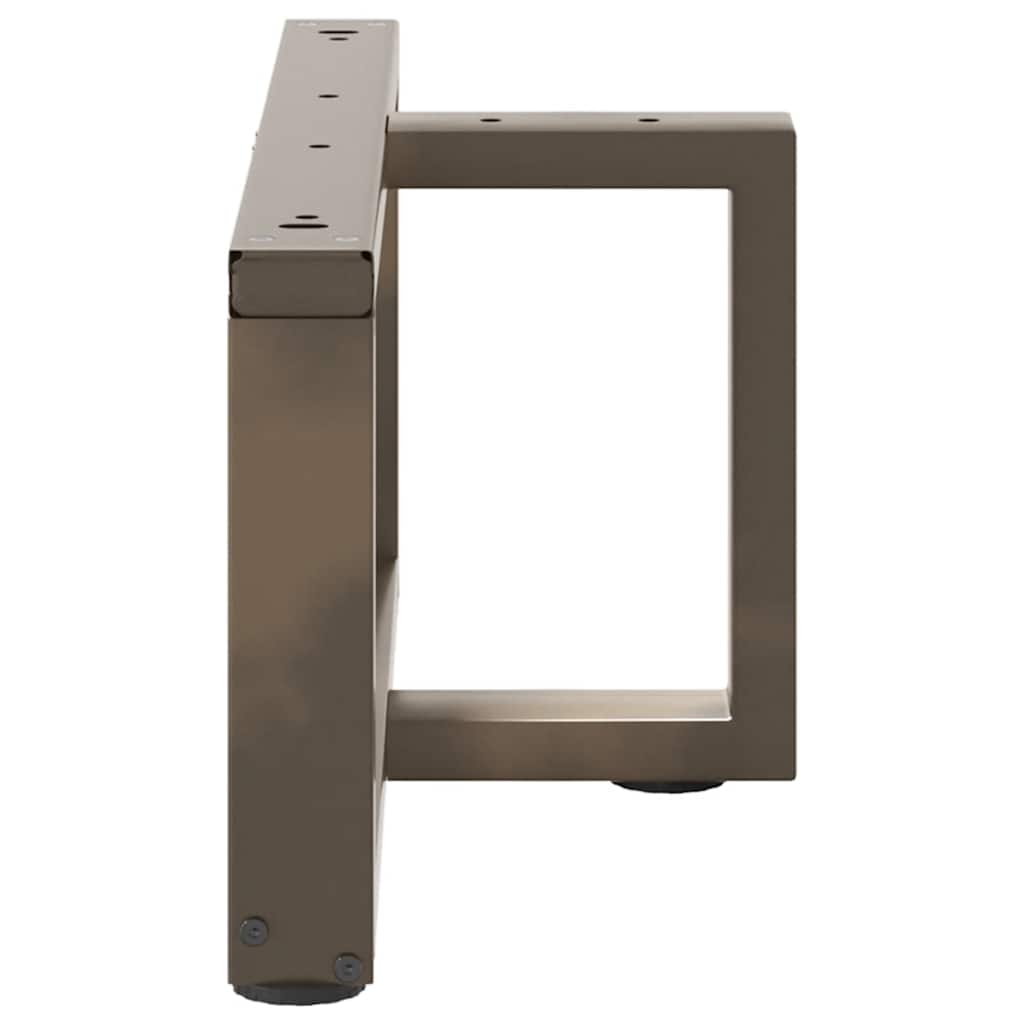 Salontafelpoten 2 St T-Vormig Staal Naturel 70 x 25 x (30-31) cm
