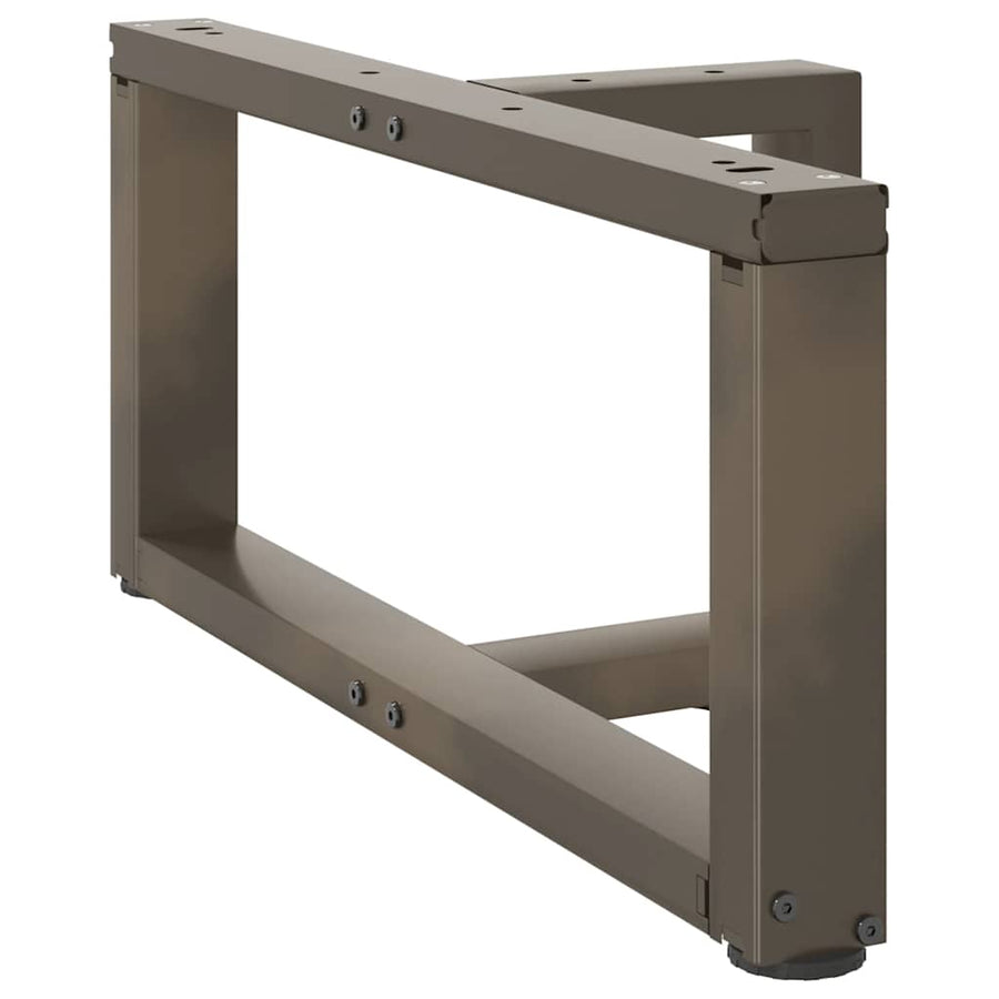 Salontafelpoten 2 St T-Vormig Staal Naturel 70 x 25 x (30-31) cm