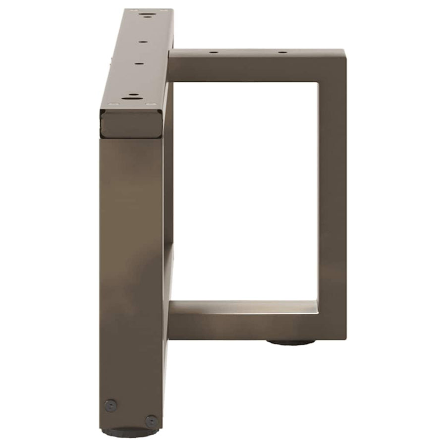 Salontafelpoten 2 St T-Vormig Staal Naturel 70 x 25 x (30-31) cm