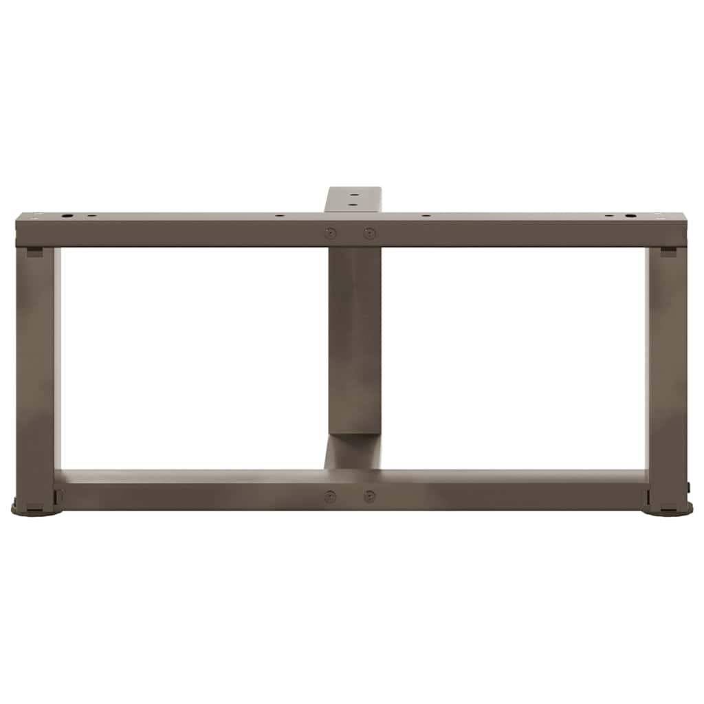 Salontafelpoten 2 St T-Vormig Staal Naturel 70 x 25 x (30-31) cm