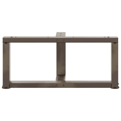 Salontafelpoten 2 St T-Vormig Staal Naturel 70 x 25 x (30-31) cm