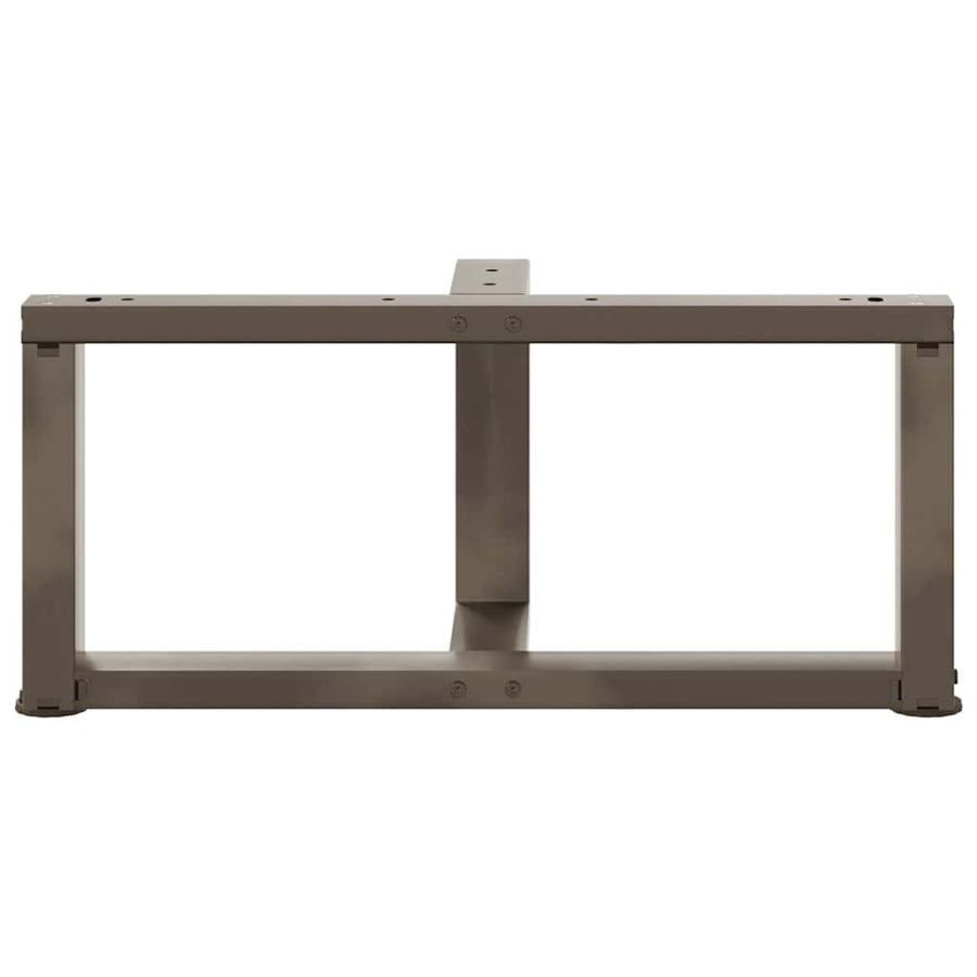 Salontafelpoten 2 St T-Vormig Staal Naturel 70 x 25 x (30-31) cm