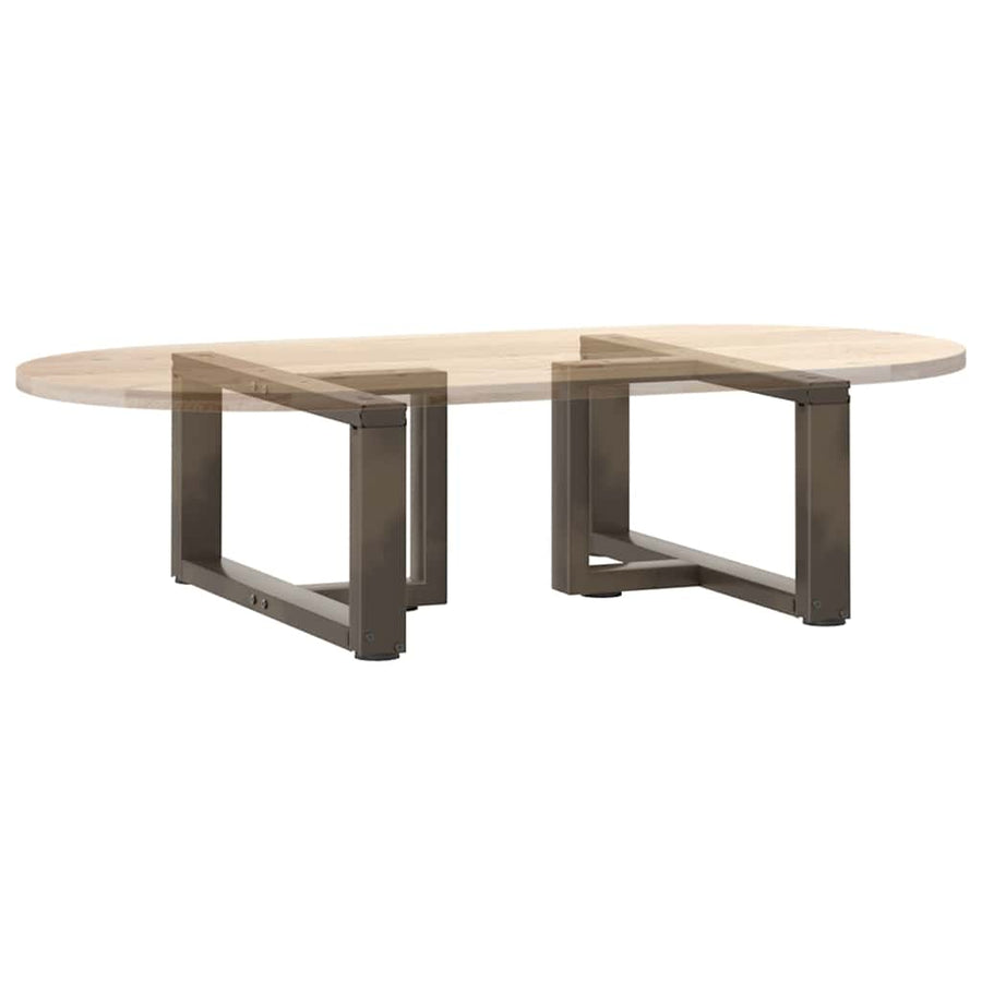 Salontafelpoten 2 St T-Vormig Staal Naturel 70 x 25 x (30-31) cm