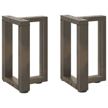 Salontafelpoten 2 St T-Vormig Staal Naturel 28 x 25 x (42-43) cm
