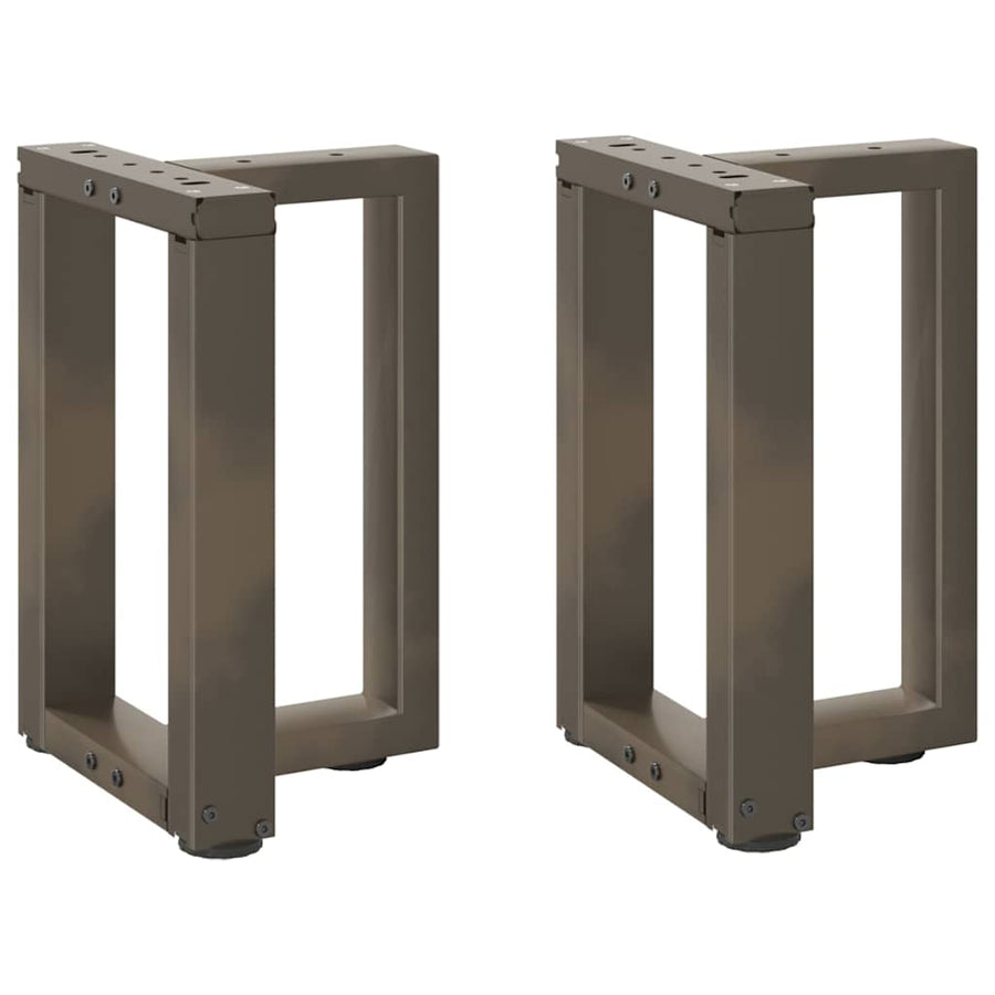 Salontafelpoten 2 St T-Vormig Staal Naturel 28 x 25 x (42-43) cm