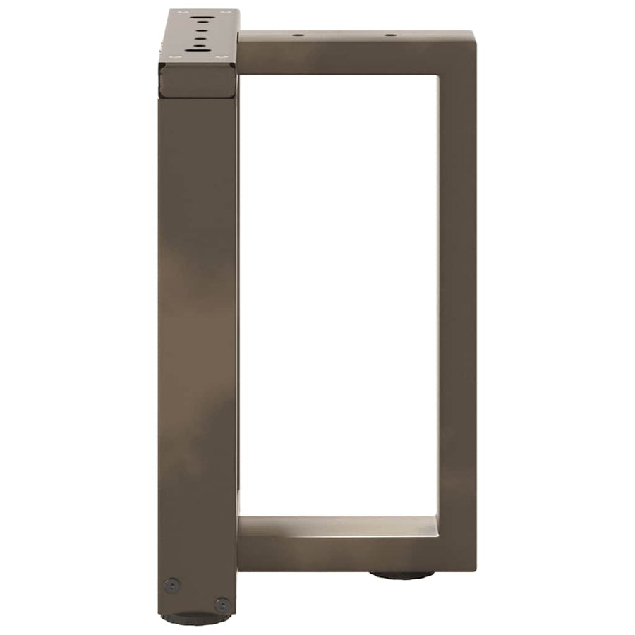 Salontafelpoten 2 St T-Vormig Staal Naturel 28 x 25 x (42-43) cm
