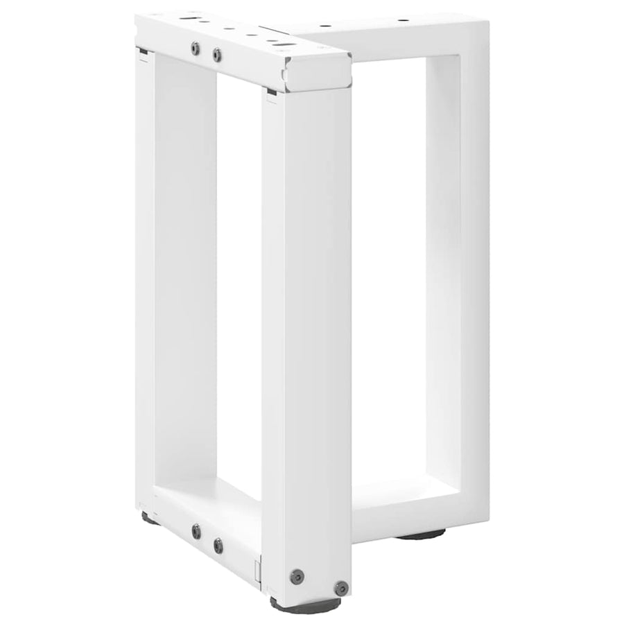Salontafelpoten 2 st T-vormig 38x25x(42-43) cm staal wit