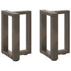 Salontafelpoten 2 st T-vormig 38x25x42 cm staal