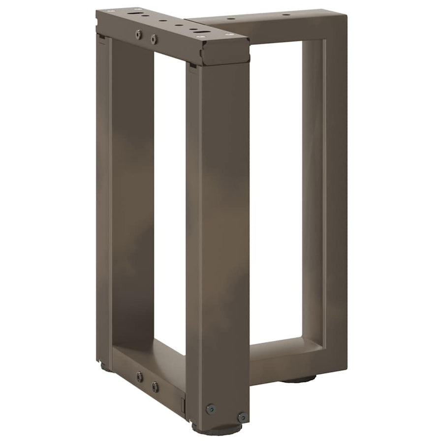 Salontafelpoten 2 St T-Vormig Staal Naturel 38 x 25 x (42-43) cm