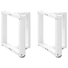 Tafelpoten 2 st T-vormig 50x25x42 cm staal wit