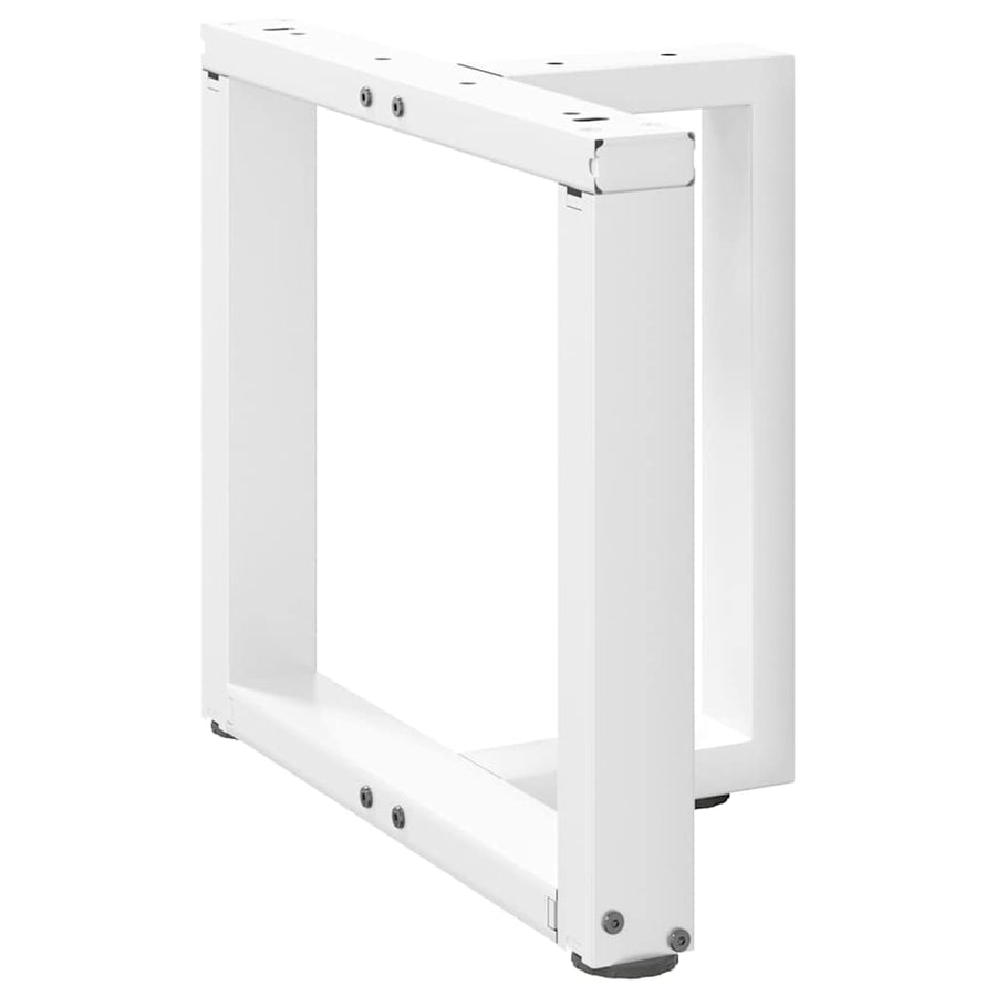 Salontafelpoten 2 st T-vormig 50x25x(42-43) cm staal wit