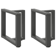 Coffee table legs 2 pcs T-shaped 50x25x(42-43) cm steel anthracite