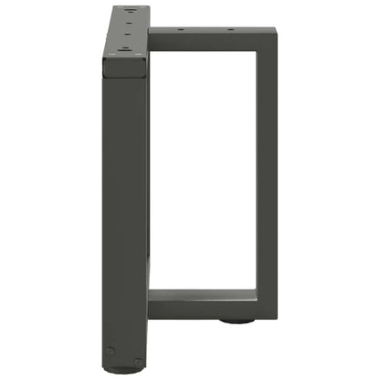 Salontafelpoten 2 st T-vormig 50x25x(42-43) cm staal antraciet