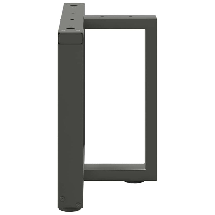 Salontafelpoten 2 st T-vormig 50x25x(42-43) cm staal antraciet