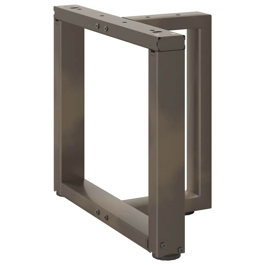 Salontafelpoten 2 st T-vormig 50x25x(42-43) cm staal naturel
