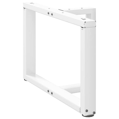 Salontafelpoten 2 st T-vormig 60x25x(42-43) cm staal wit