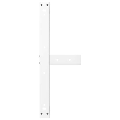 Salontafelpoten 2 st T-vormig 60x25x(42-43) cm staal wit