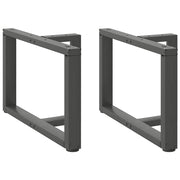 Coffee table legs 2 pcs T-shaped 60x25x(42-43) cm steel anthracite