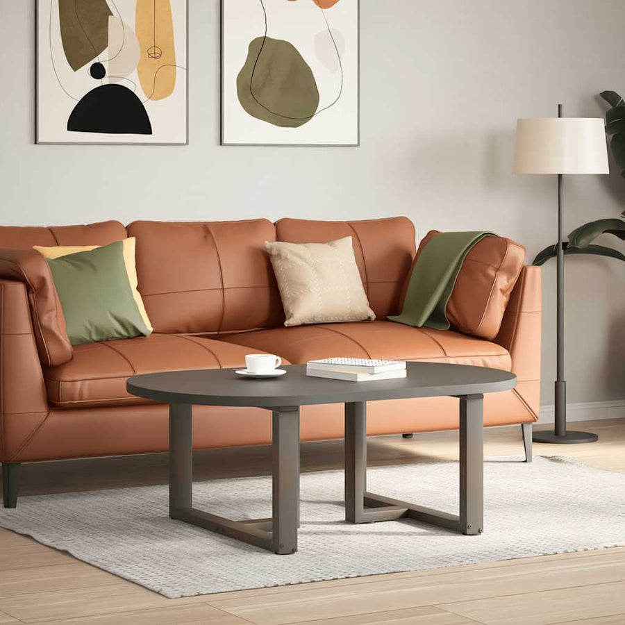Salontafelpoten 2 St T-Vormig Staal Naturel 60 x 25 x (42-43) cm
