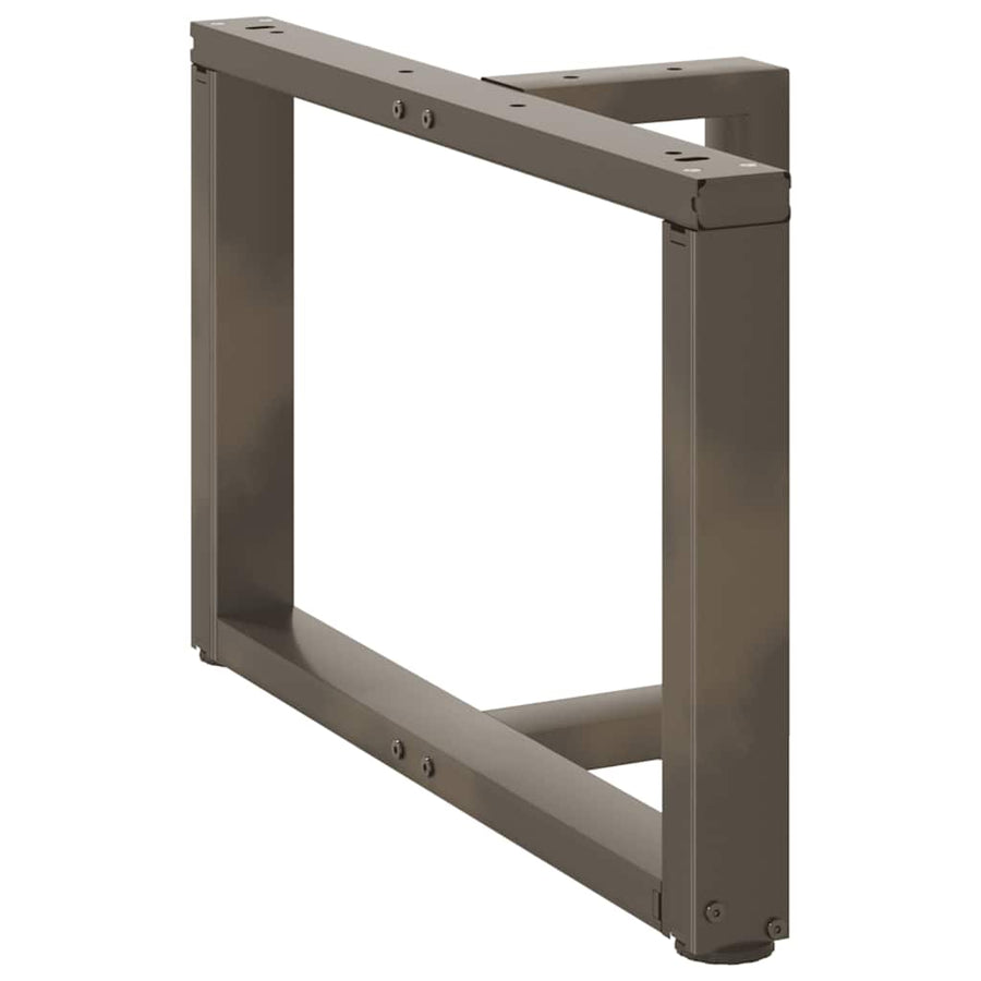 Salontafelpoten 2 St T-Vormig Staal Naturel 60 x 25 x (42-43) cm