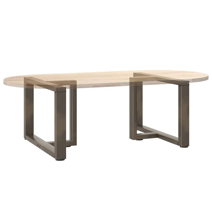 Salontafelpoten 2 St T-Vormig Staal Naturel 60 x 25 x (42-43) cm