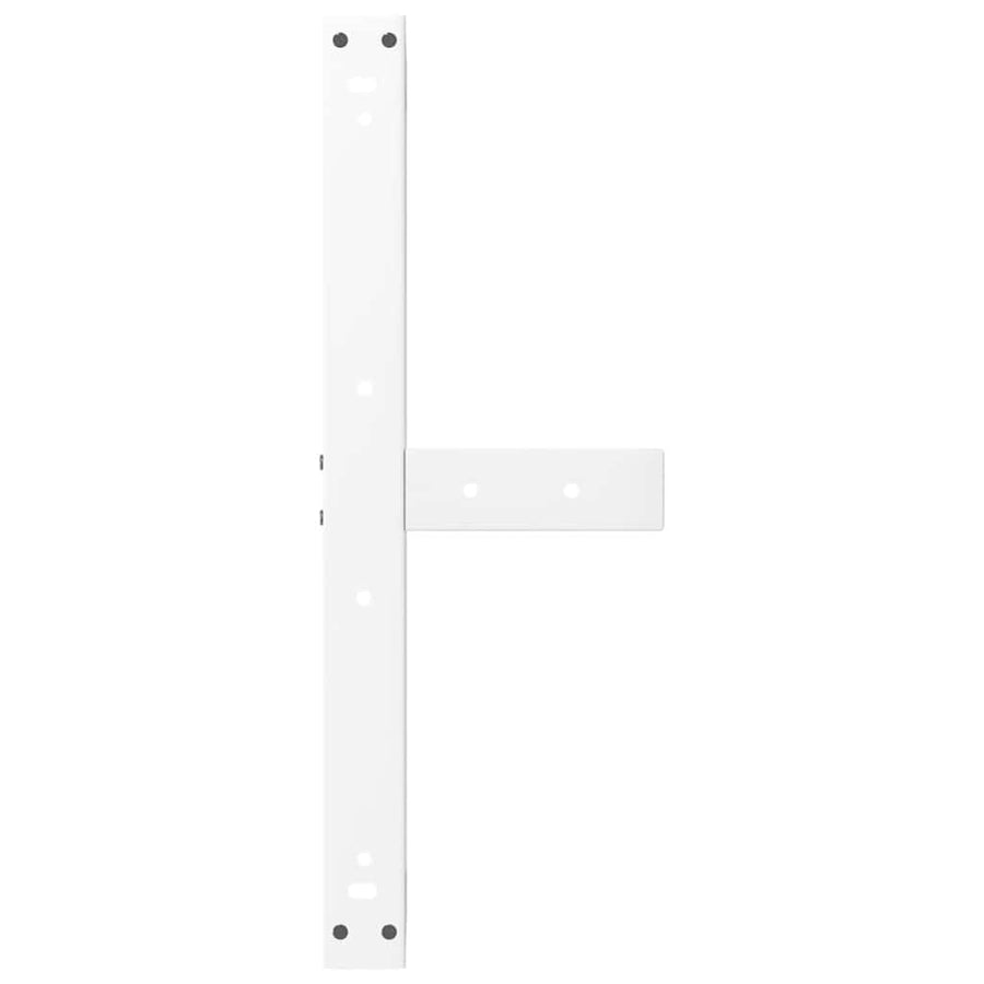 Salontafelpoten 2 st T-vormig 70x25x(42-43) cm staal wit