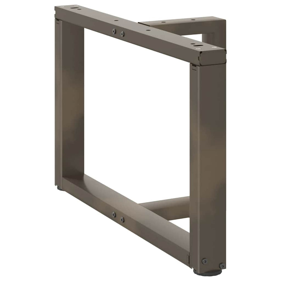 Salontafelpoten 2 St T-Vormig Staal Naturel 70 x 25 x (42-43) cm
