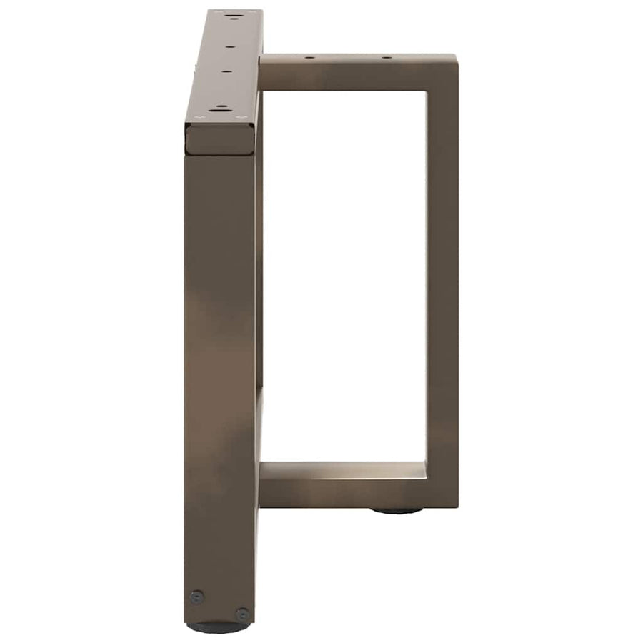 Salontafelpoten 2 St T-Vormig Staal Naturel 70 x 25 x (42-43) cm