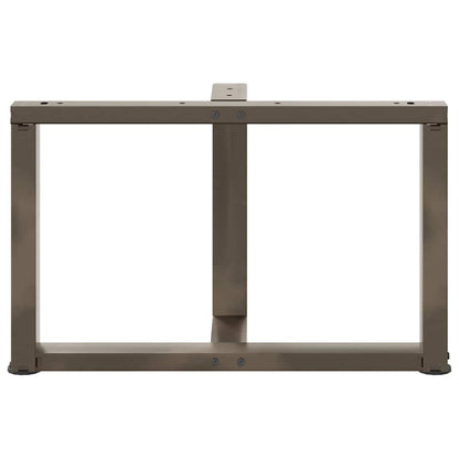 Salontafelpoten 2 St T-Vormig Staal Naturel 70 x 25 x (42-43) cm