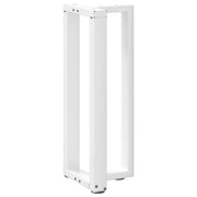 Tafelpoten 2 st T-vormig 20x28x72-73 cm staal wit
