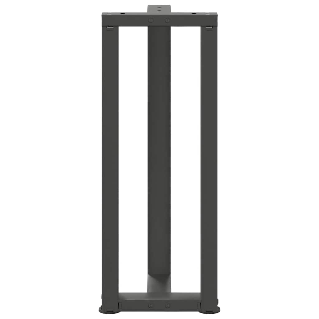 Console tafelpoten 2st T-vormig 20x28x(72-73)cm staal antraciet