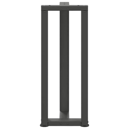 Console tafelpoten 2st T-vormig 20x28x(72-73)cm staal antraciet