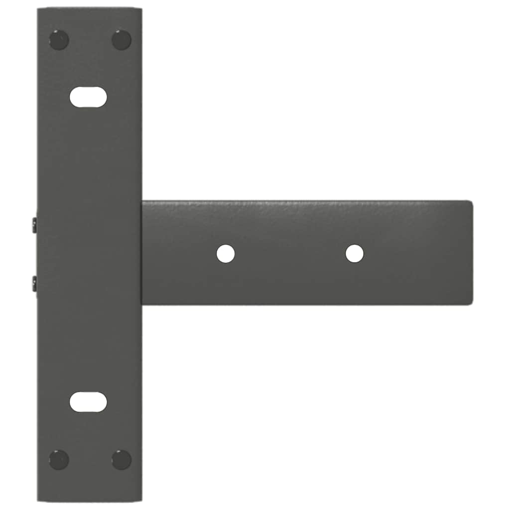 Console tafelpoten 2st T-vormig 20x28x(72-73)cm staal antraciet