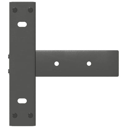 Console tafelpoten 2st T-vormig 20x28x(72-73)cm staal antraciet