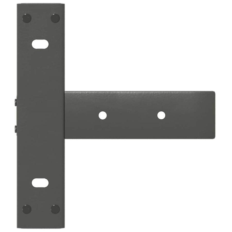 Console tafelpoten 2st T-vormig 20x28x(72-73)cm staal antraciet