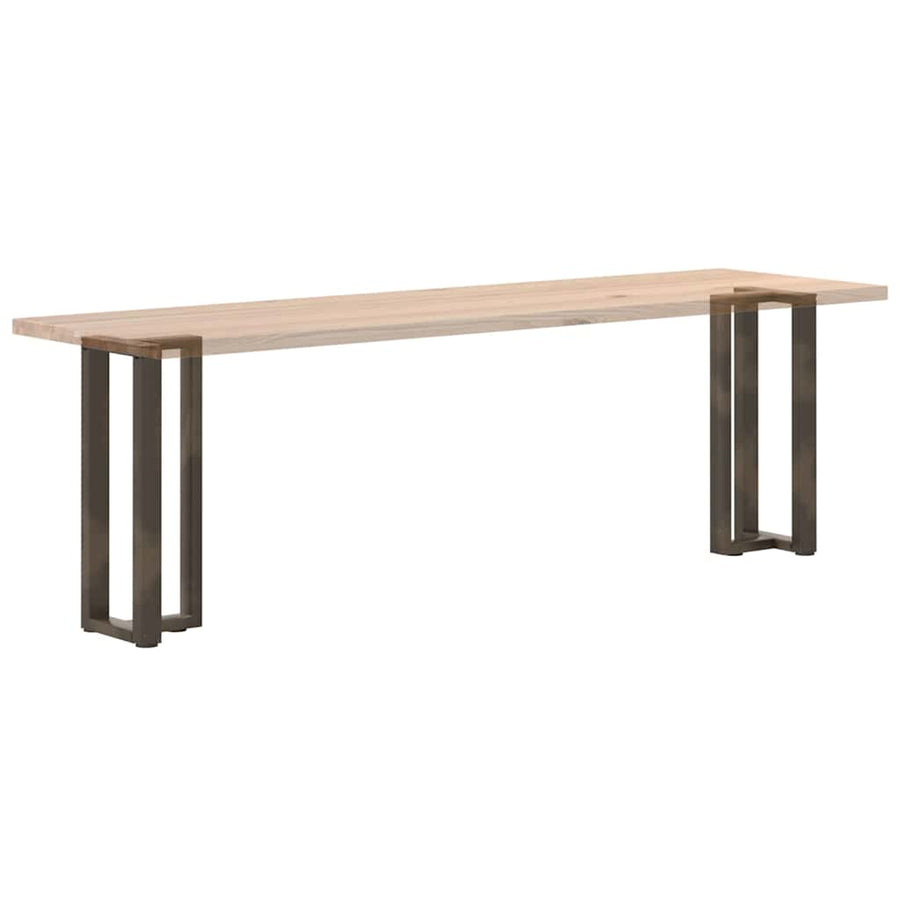 Console Tafelpoten 2 St T-Vormig 25X28X(72-73)Cm Staal Naturel 25 x 28 x (72-73) cm