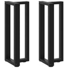 Console table legs 2 pcs T-shaped 38x25x(72-73) cm steel black