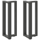Console table legs 2pcs T-shaped 38x25x(72-73)cm steel anthracite