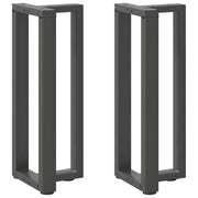 Console table legs 2pcs T-shaped 38x25x(72-73)cm steel anthracite
